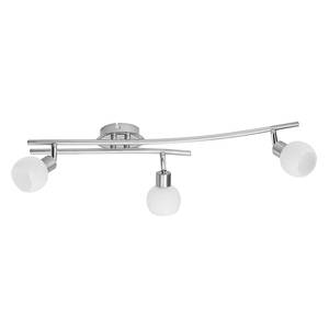 Lampada da soffitto Rina- 3 lumi Argento - Bianco - Metallo - Materiale sintetico - 59 x 13 x 19 cm