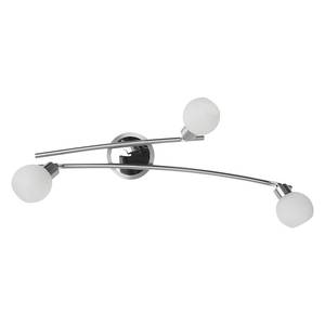 Lampada da soffitto Rina- 3 lumi Argento - Bianco - Metallo - Materiale sintetico - 59 x 13 x 19 cm