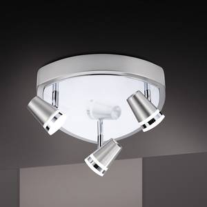 Plafondlamp Ring ijzer zilverkleurig 3 lichtbronnen