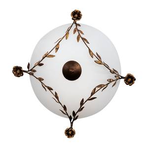 Lampada da soffitto Rose Metallo/Vetro Color oro/Opale 2 luci