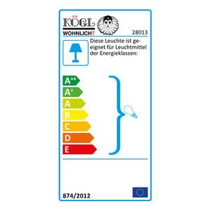 Deckenleuchte  Serenata Metall/Glas - Kupfer/Bernstein - 3-flammig