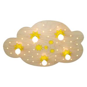 Plafondlamp Ster wolk 5/40 hout 5 lichtbronnen