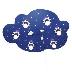 Plafonnier nuage d'étoiles 6 / 40 Bois ampoules