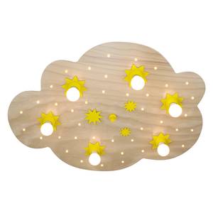 Plafondlamp Ster wolk 6/40 hout 6 lichtbronnen