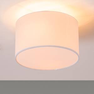 Plafondlamp Summa Small geweven stof/ijzer - Wit