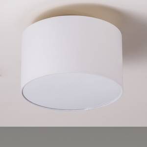 Plafondlamp Summa Small geweven stof/ijzer - Wit