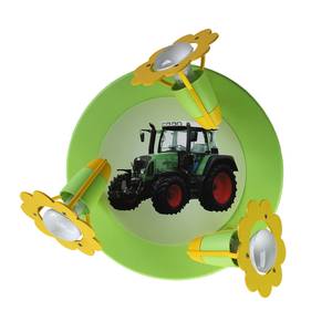 Plafonnier tracteur Bois 3 ampoules