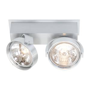 Plafondlamp West Point aluminium 2 lichtbronnen