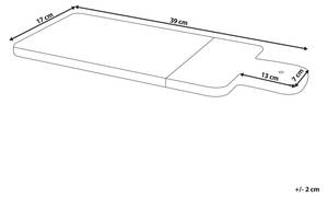 Service de table VOLOS Marron - Blanc - Pierre - 39 x 1 x 17 cm