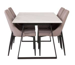 Essgruppe Estelle 31 (5-teilig) Grau - Massivholz - 90 x 75 x 140 cm