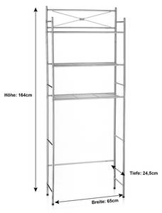 Toilettenregal MARSA Silber