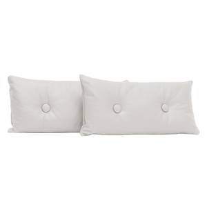 Decoratieve kussens Omnia I 2-delige set- - echt leer - Echt leer Neka: Wit - 60 x 30 cm