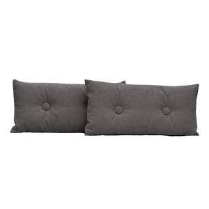 Decoratieve kussens Omnia I 2-delige set- - geweven stof - Geweven stof Anda II: Antraciet - 60 x 30 cm