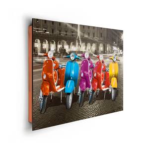 Bild Vespas Multicolor - Holzwerkstoff - Papier - 90 x 60 x 2 cm