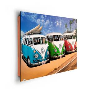 Afbeelding Volkswagen Bulli III Meerkleurig - Plaatmateriaal - Papier - 90 x 60 x 2 cm