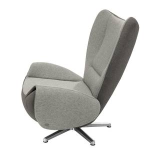 Designersessel Tom Webstoff Grau / Braun