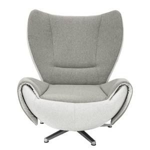 Fauteuil design Tom Tissu jaune moutarde / Gris marron - Gris / Gris clair