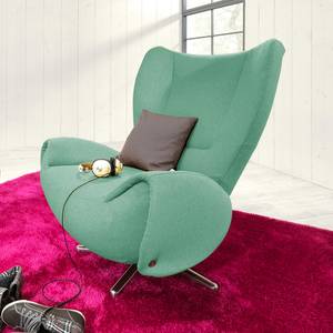 Fauteuil pivotant Tom Tissu jaune moutarde - Menthe