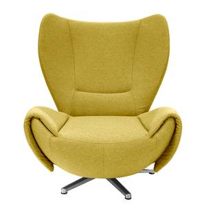 Fauteuil pivotant Tom Tissu jaune moutarde - Jaune moutarde