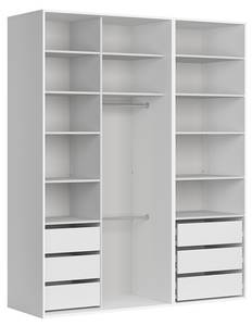 Kleiderschrank 195 Flex Weiß - Holzwerkstoff - 195 x 240 x 66 cm