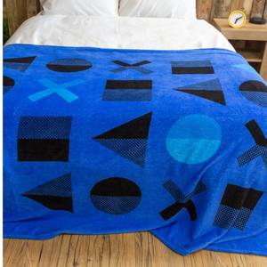 Decke Playstation Blau - Textil - 160 x 200 x 1 cm