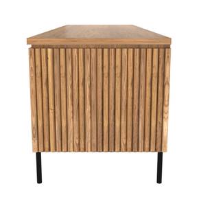 Meuble TV Gordes Marron - Bois massif - 160 x 55 x 160 cm