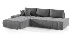 Ecksofa Eckcouch Bonari L Form Couch Hellgrau - Ecke davorstehend links