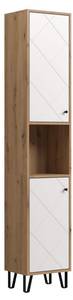 Hochschrank Touch Braun - Holz teilmassiv - 36 x 191 x 29 cm