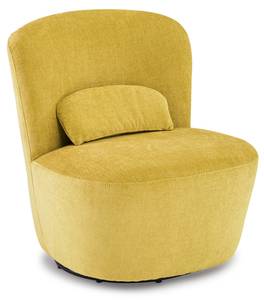 Fauteuil rond pivotant jaune - DAMIEN Jaune