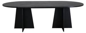 Table à manger BOOTCUT DT115 Noir - Bois manufacturé - Matière plastique - 115 x 75 x 230 cm