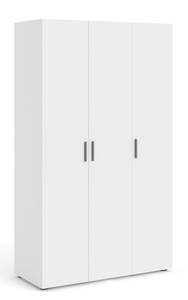 l' armoire Petra Blanc - En partie en bois massif - 119 x 201 x 50 cm