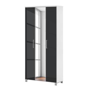 Armoire d'entrée Alavere II Anthracite / Blanc