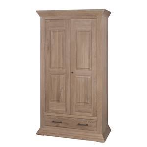 Armoire d'entrée Bernice Beige - Bois manufacturé - Bois/Imitation - En partie en bois massif - 112 x 195 x 58 cm