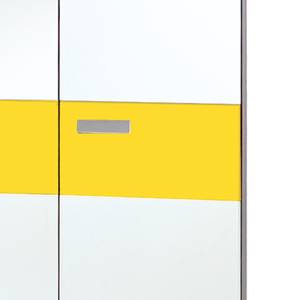 Armoire de vestibule Bolton II Blanc / Jaune soleil