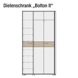 Dielenschrank Bolton II Weiß/Sonnengelb