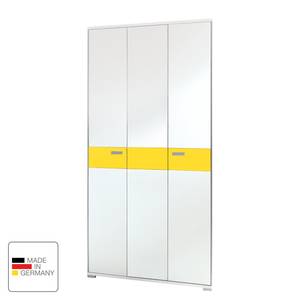 Armoire de vestibule Bolton II Blanc / Jaune soleil