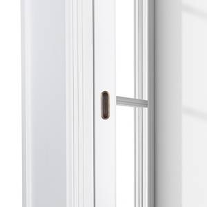 Armoire de vestibule Carlone Pin massif Blanc - Blanc