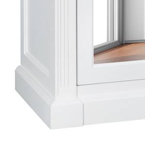 Armoire de vestibule Carlone Pin massif Blanc - Blanc