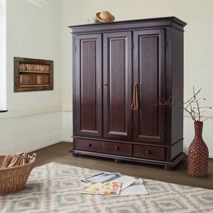 Armoire de vestibule Friedrich III Pin massif style colonial 3 portes