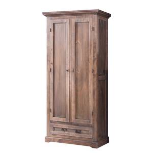 Armoire de vestibule Kennet I Tilleul partiellement massif - Brossé / Cérusé