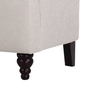 Canapé Valentia (3 places) Tissu beige - Marron