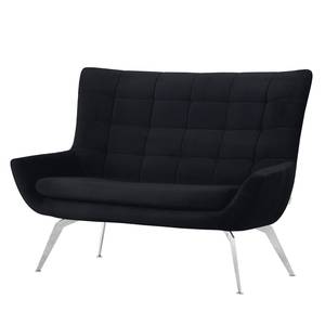 Diningsofa Narita (2-Sitzer) Webstoff / Metall - Anthrazit