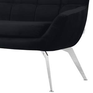 Diningsofa Narita (2-Sitzer) Webstoff / Metall - Anthrazit