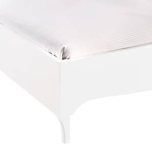 Tweepersoonsbed Ambrosia hoogglans wit - 160 x 200cm - Met verlichting