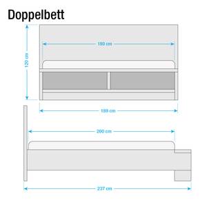 Tweepersoonsbed Odisha deels massief acaciahout - 180 x 200cm