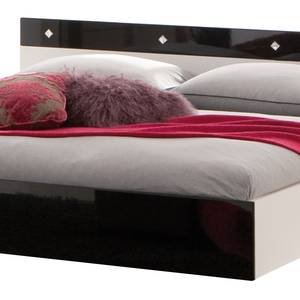 Bed Beauvais zwart - alpinewit - 160 x 200cm