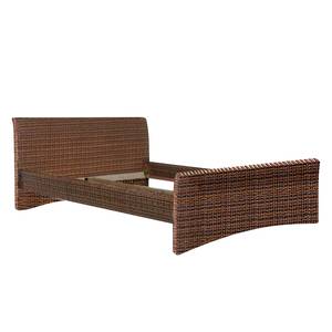 Letto matrimoniale Bryne Rattan - Marrone - 180 x 200cm