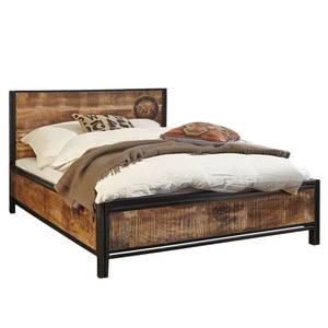 Tweepersoonsbed Iron massief mangohout