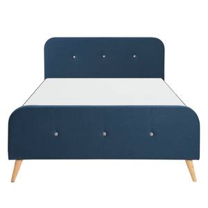 Gestoffeerd bed Klink geweven stof - Donkerblauw - 200 x 200cm