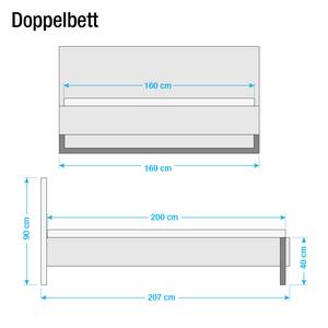 Tweepersoonsbed Sunrise wit - 160 x 200cm